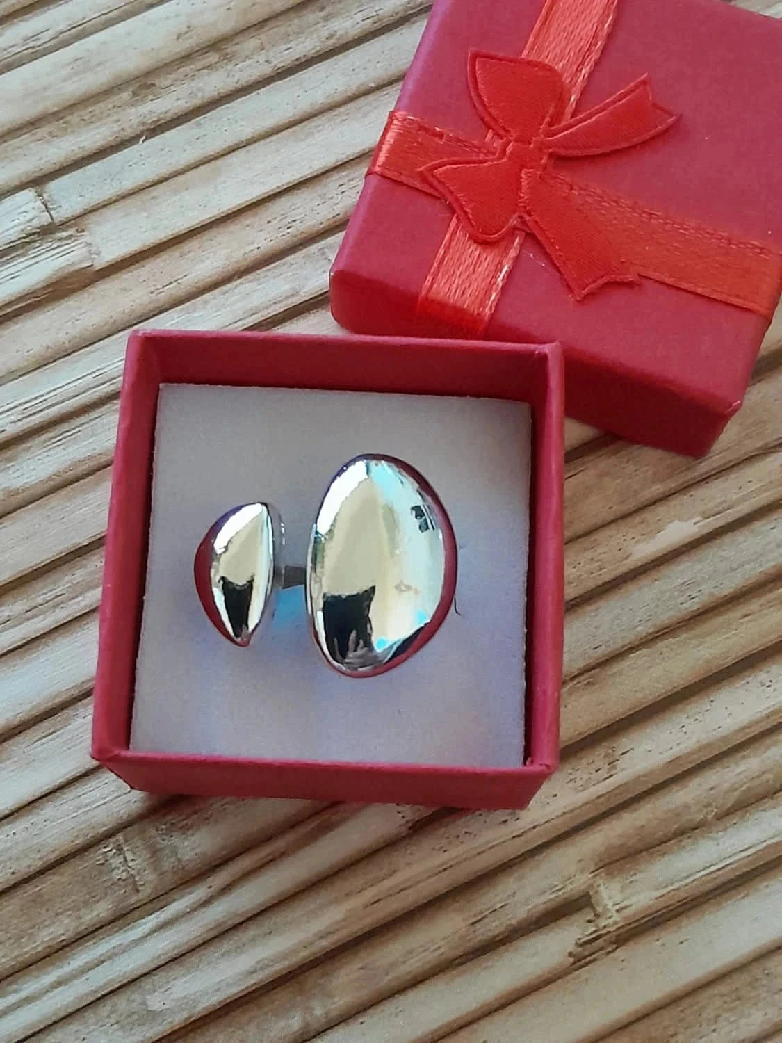 Bague argentée, réglable, bijoux fantaisie, pour doigts fins